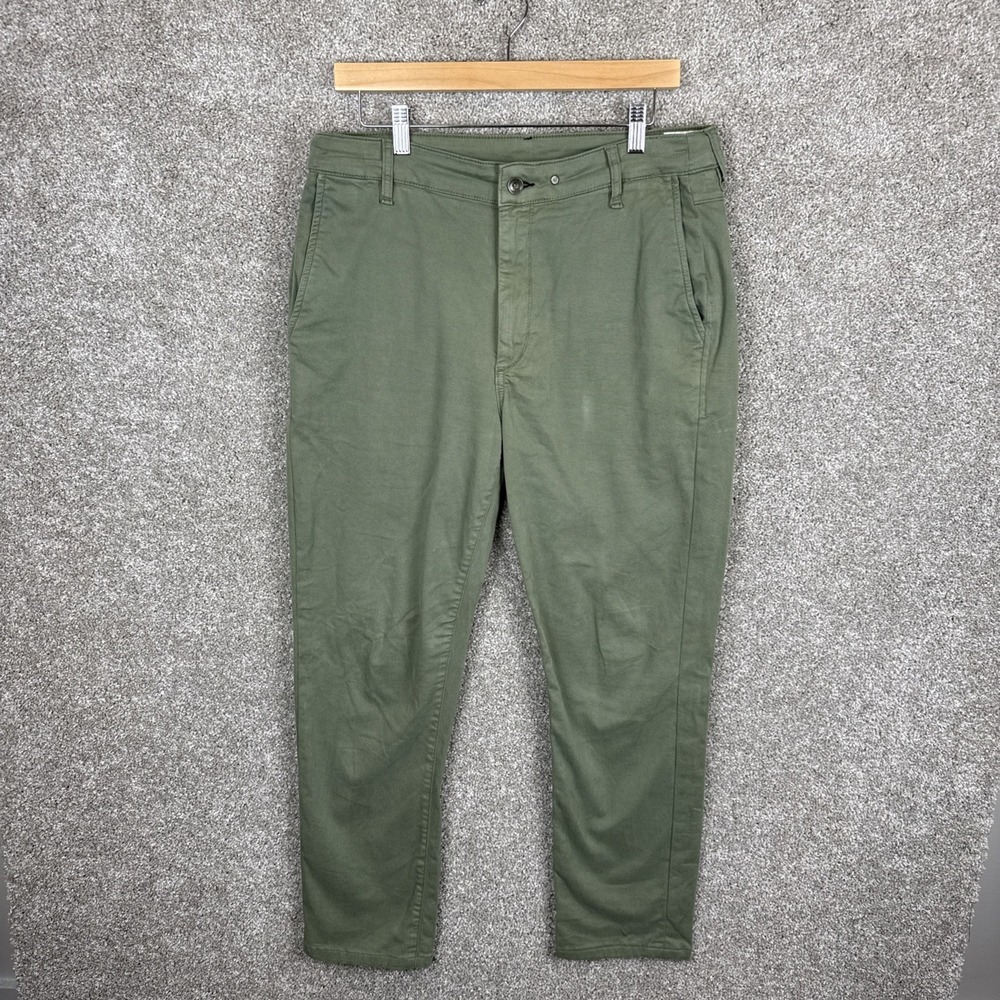 Rag & Bone Pants Men's 34x29 Green Slim Straight Chino Dress Slacks